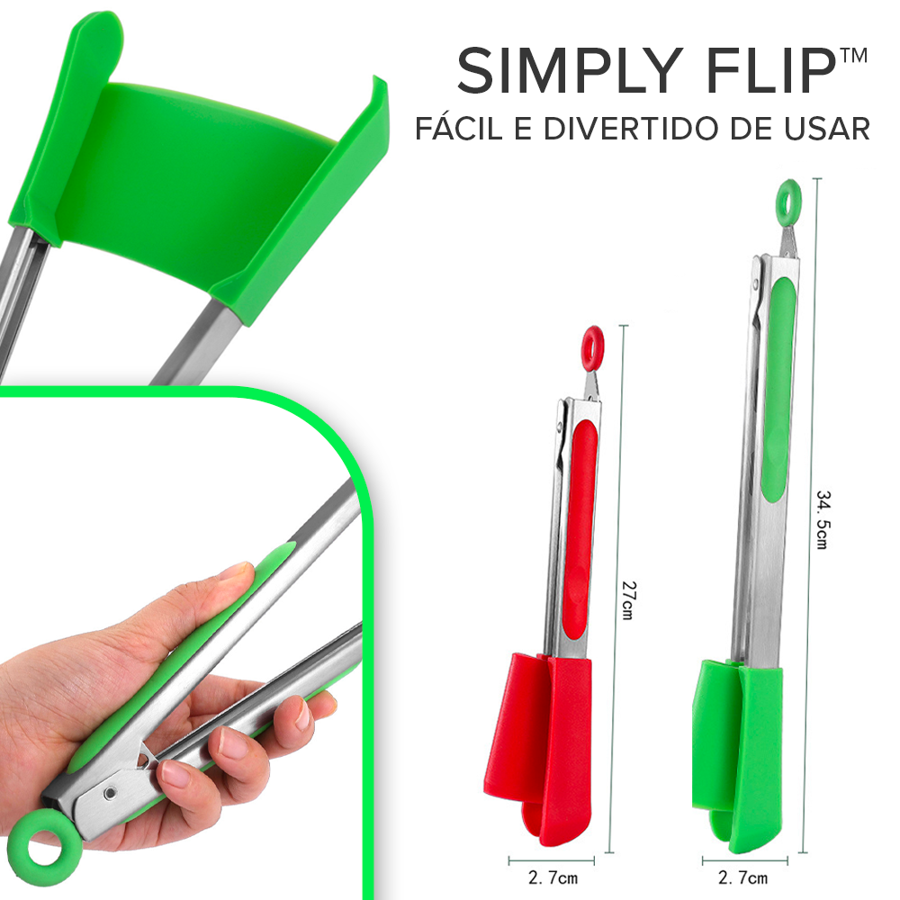 Simply Flip™ Espátula e Pinças 2 em 1