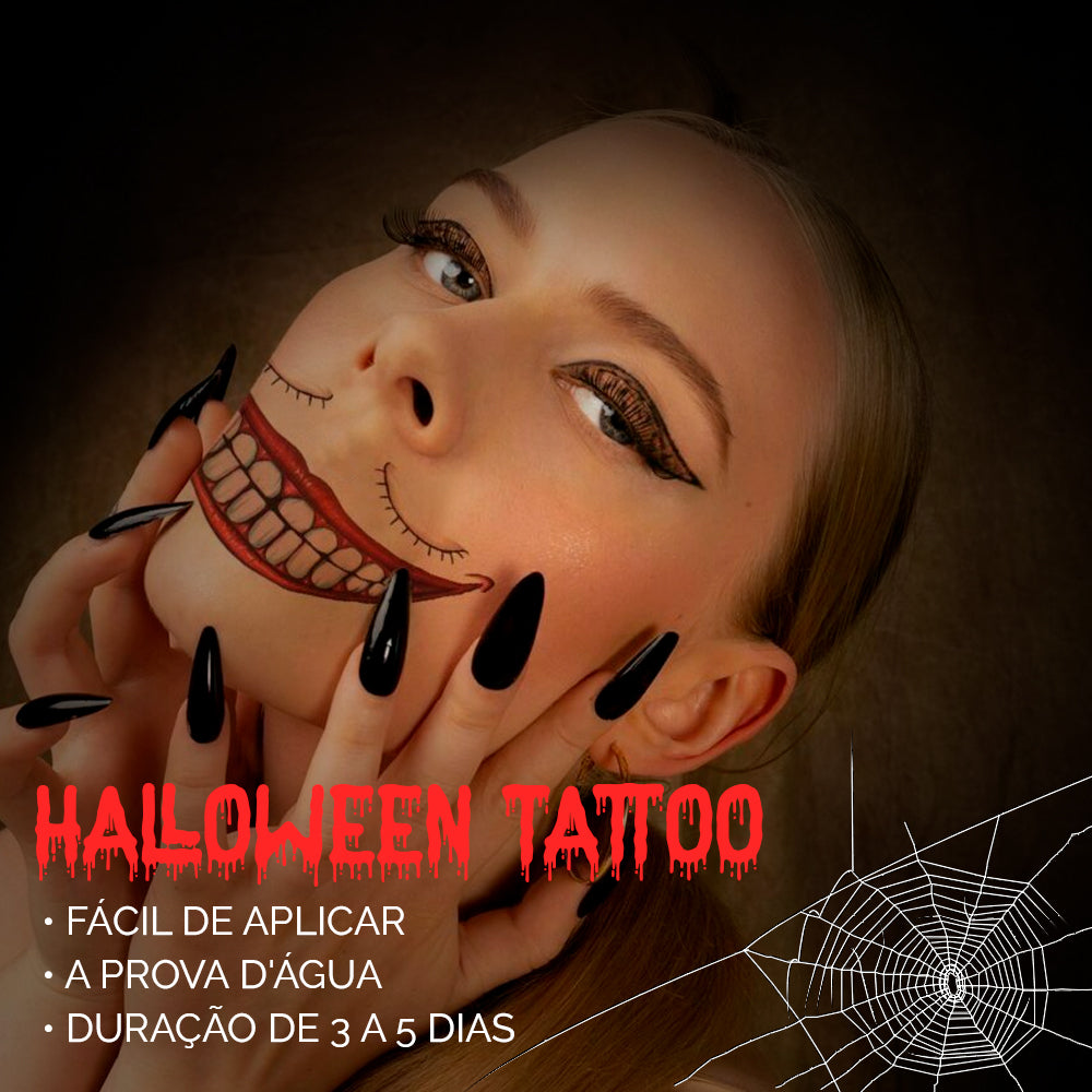 Maquilhagem de Halloween Tatuagem Temporária
